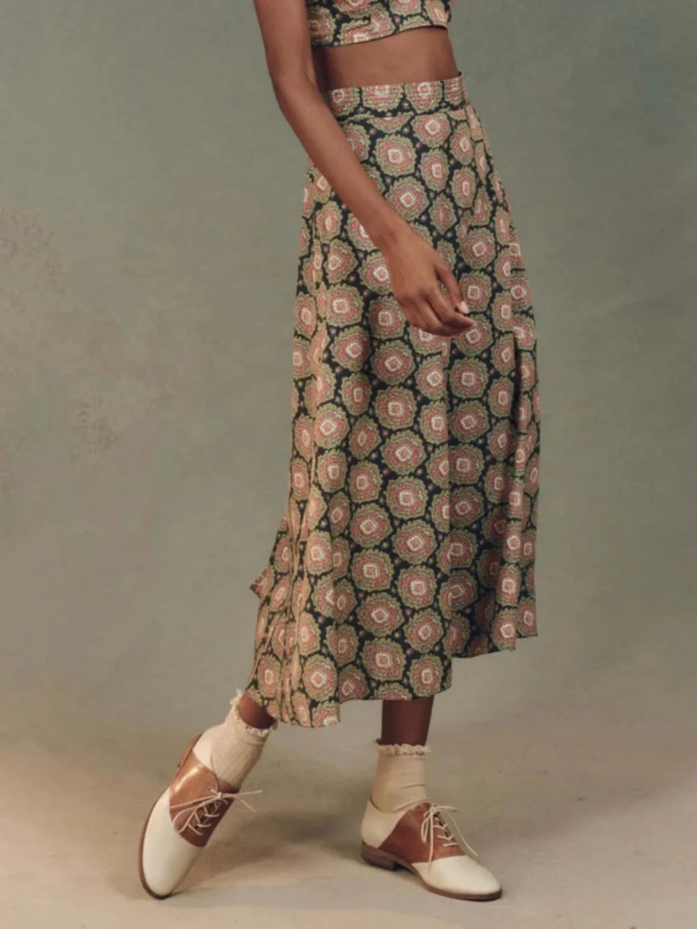 NWOT The Great. Windsor Skirt Heirloom Paisley Size 3 L